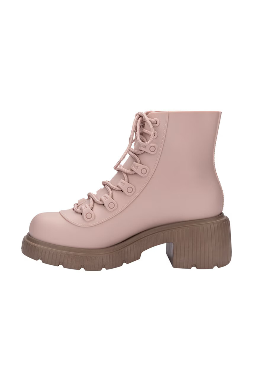 Melissa Боти Cosmo Boot Ad в розово с висок ток - Pepit.bg