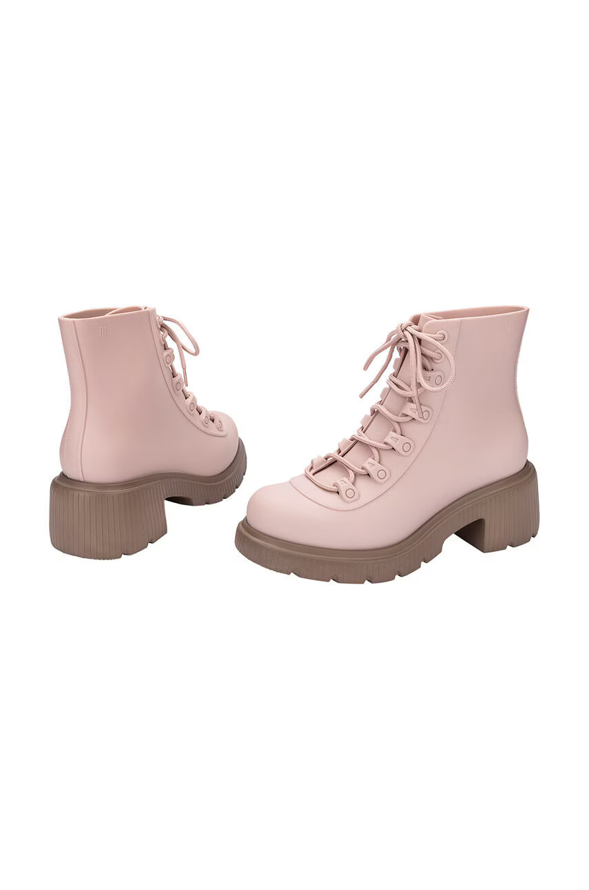 Melissa Боти Cosmo Boot Ad в розово с висок ток - Pepit.bg