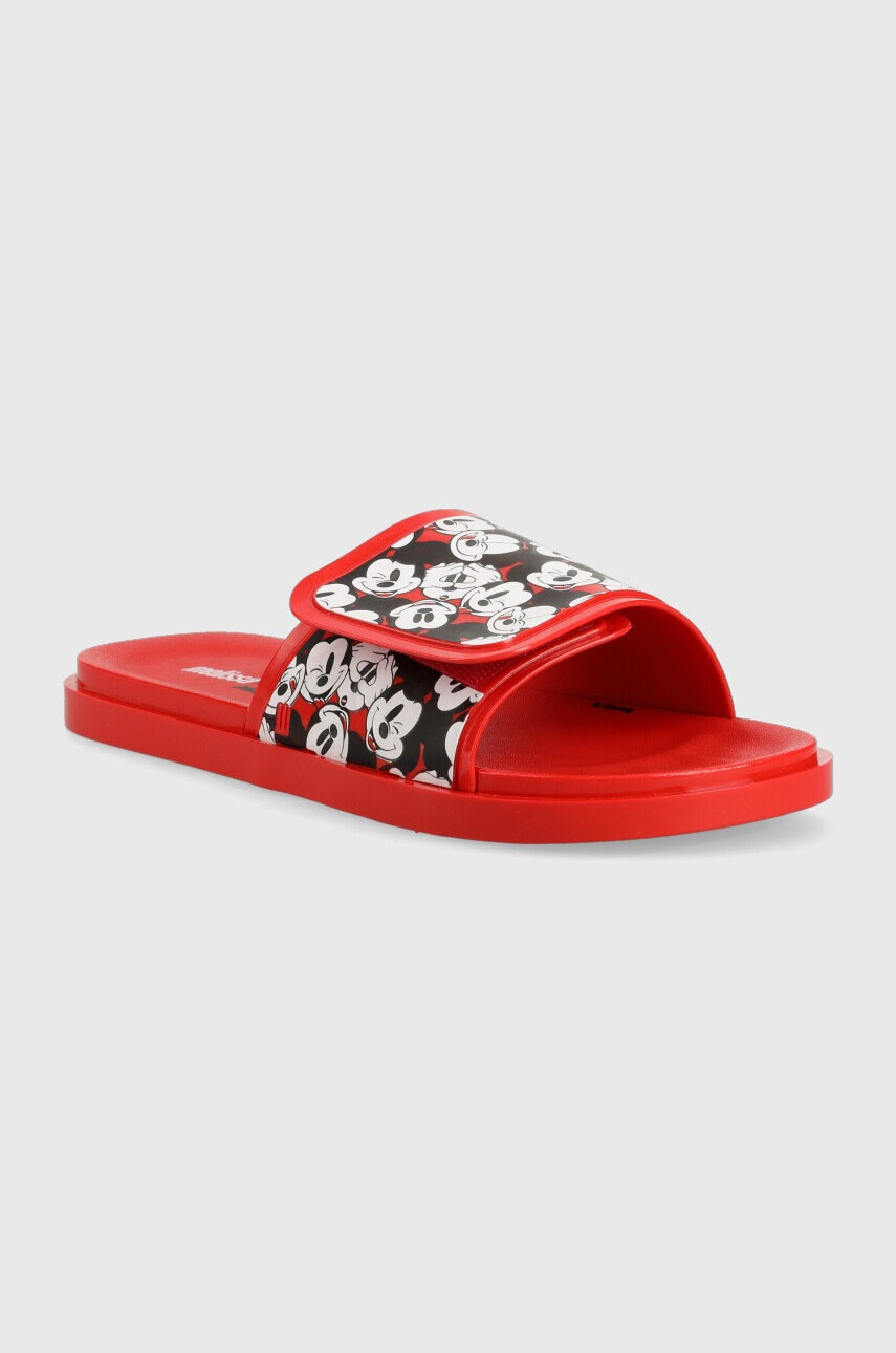 Melissa Чехли Brave + Mickey Mouse Ad в червено - Pepit.bg