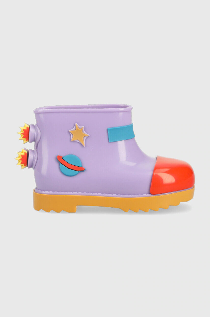 Melissa Детски гумени ботуши Rain Boot + Fabula Bb в лилаво - Pepit.bg