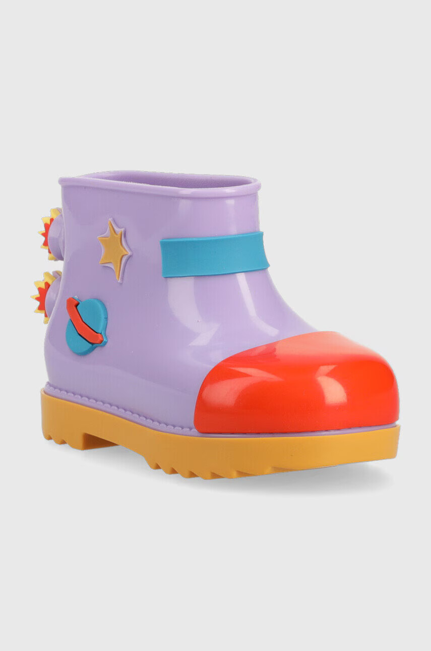 Melissa Детски гумени ботуши Rain Boot + Fabula Bb в лилаво - Pepit.bg