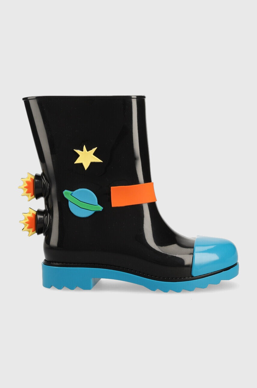 Melissa Детски гумени ботуши Rain Boot + Fabula Inf в черно - Pepit.bg
