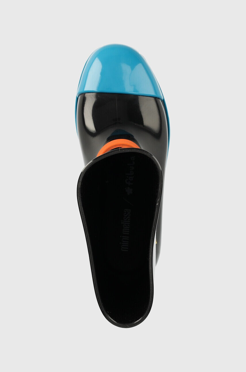 Melissa Детски гумени ботуши Rain Boot + Fabula Inf в черно - Pepit.bg