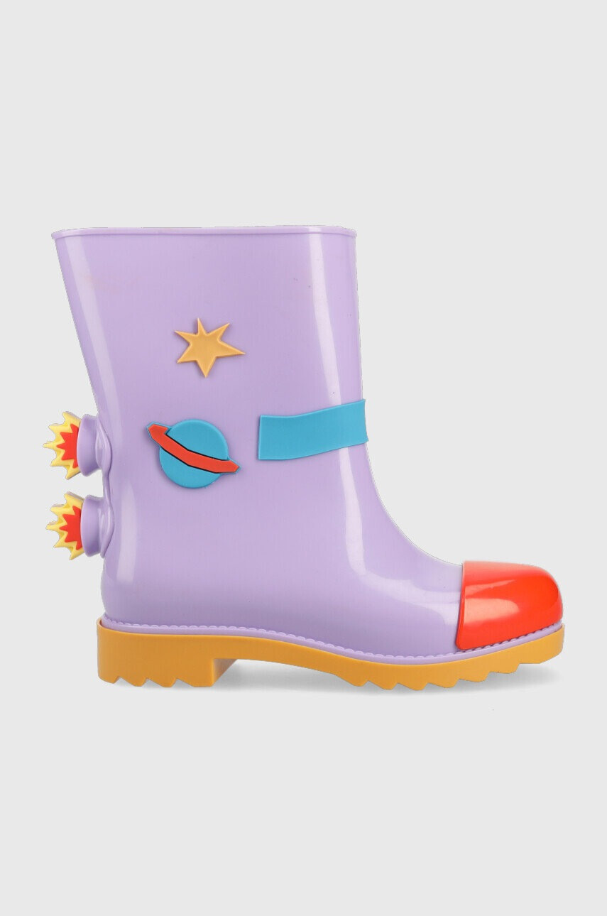 Melissa Детски гумени ботуши Rain Boot + Fabula Inf в лилаво - Pepit.bg