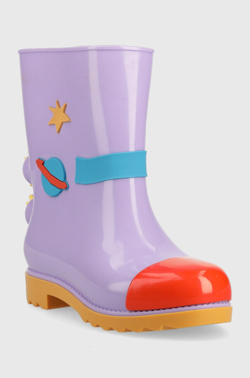Melissa Детски гумени ботуши Rain Boot + Fabula Inf в лилаво - Pepit.bg