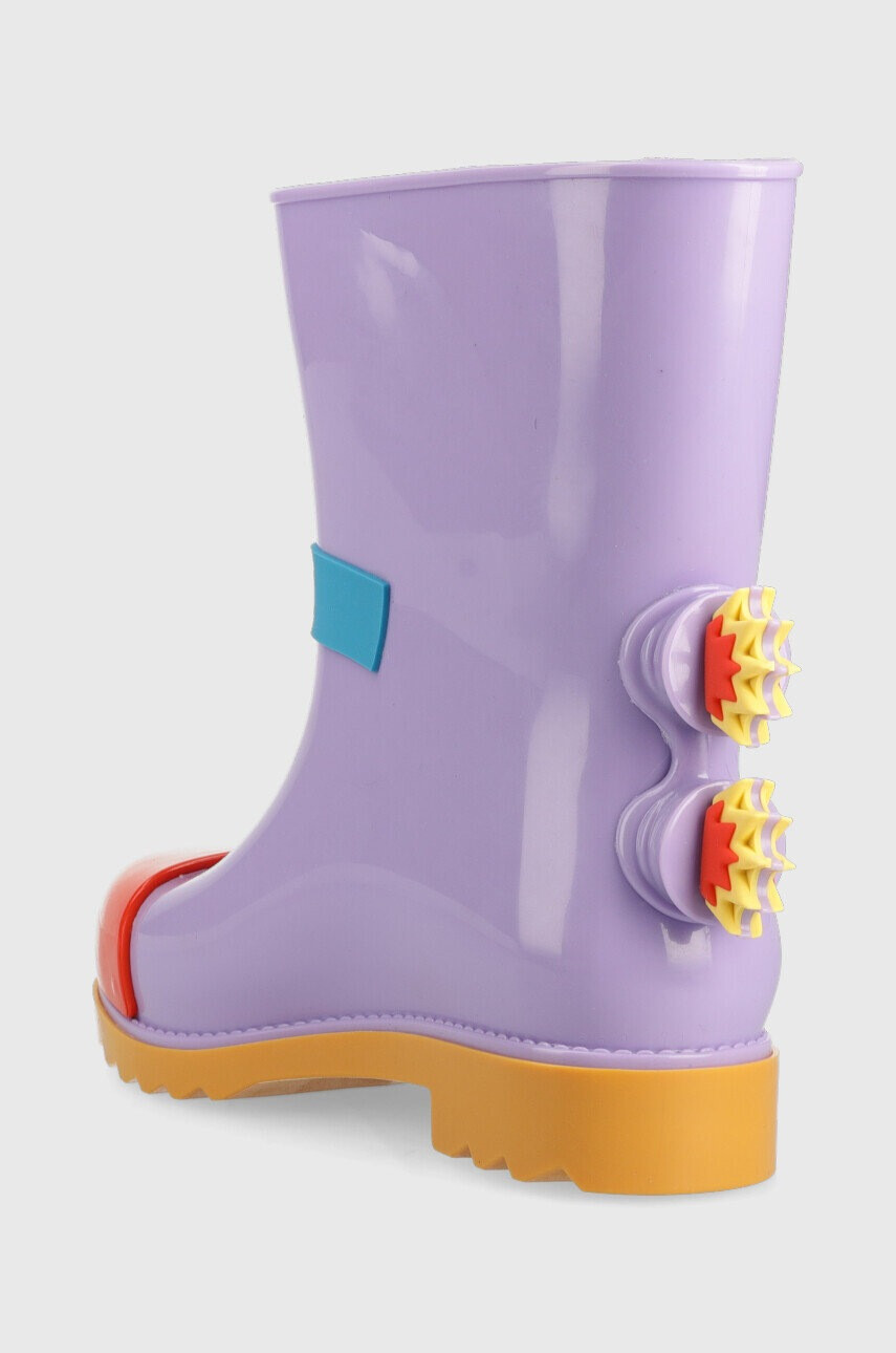 Melissa Детски гумени ботуши Rain Boot + Fabula Inf в лилаво - Pepit.bg