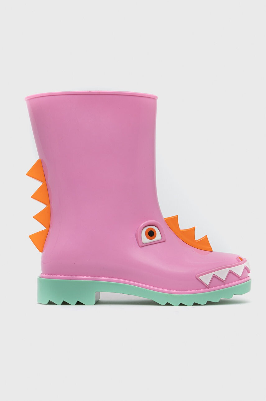 Melissa Детски гумени ботуши Rain Boot + Fabula Inf в розово - Pepit.bg