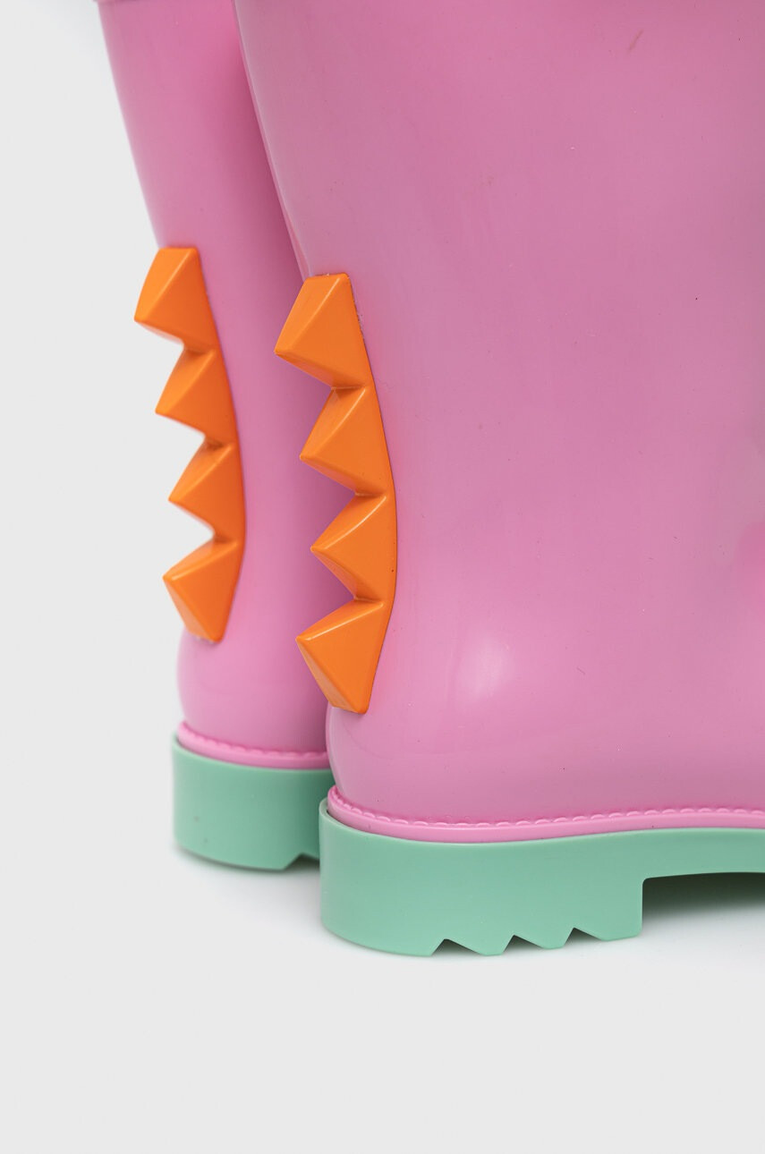 Melissa Детски гумени ботуши Rain Boot + Fabula Inf в розово - Pepit.bg