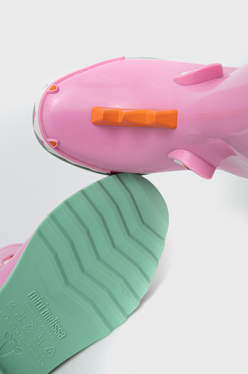 Melissa Детски гумени ботуши Rain Boot + Fabula Inf в розово - Pepit.bg