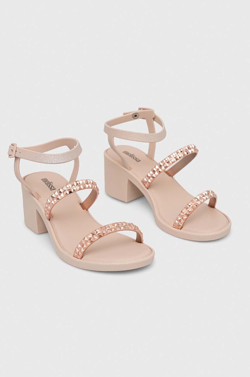 Melissa Сандали GLOWING HEEL AD в бежово - Pepit.bg