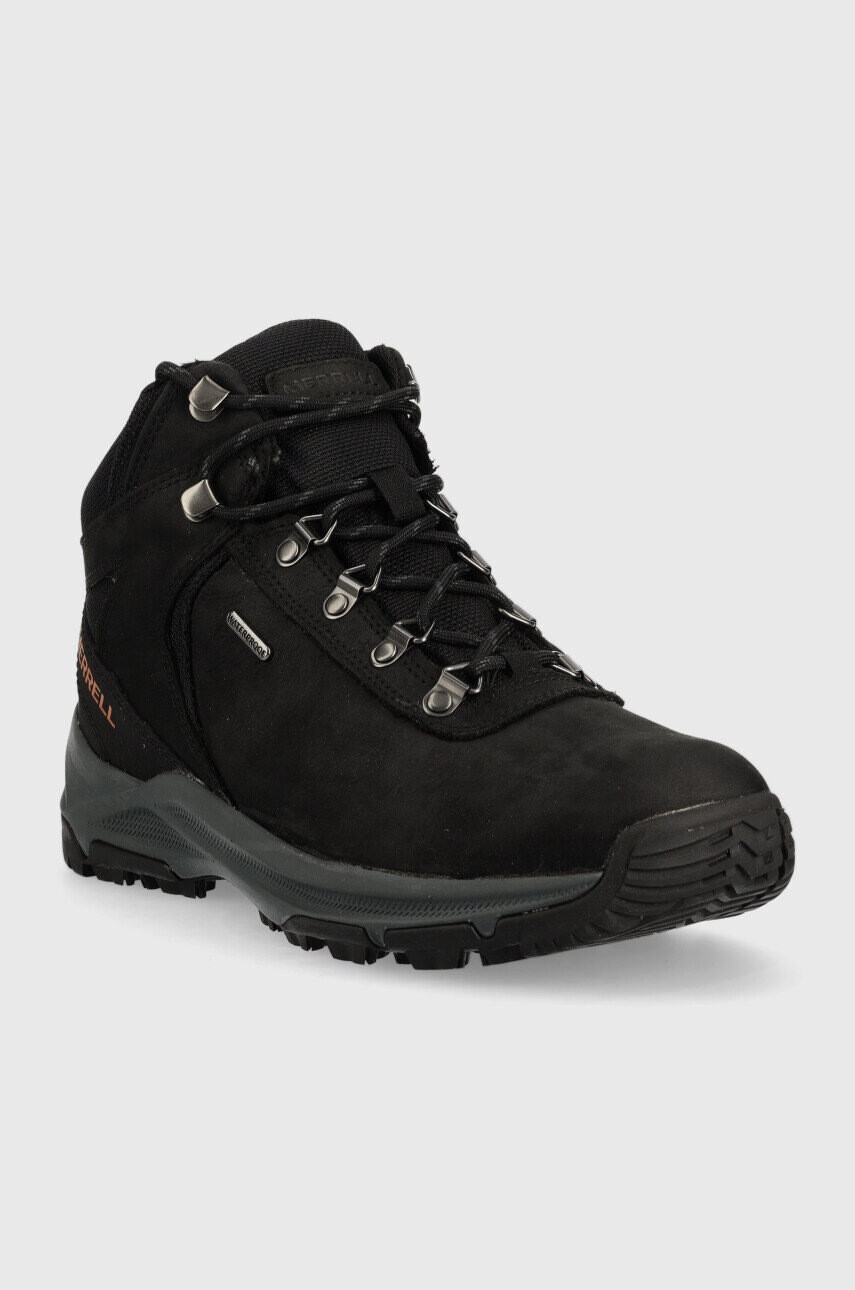 Merrell Обувки Erie Mid Leather Waterproof в черно - Pepit.bg