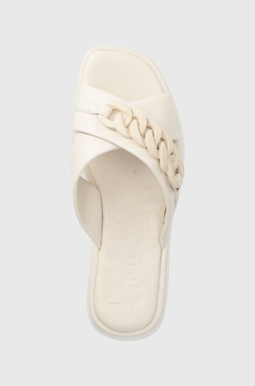 Mexx Чехли Lexi в бяло с платформа MXBN008201W - Pepit.bg
