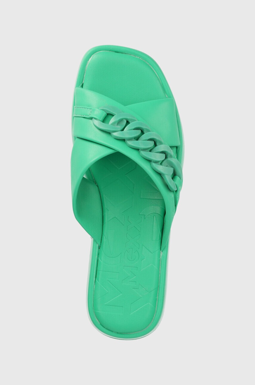 Mexx Чехли Lexi в зелено с платформа MXBN008203W - Pepit.bg