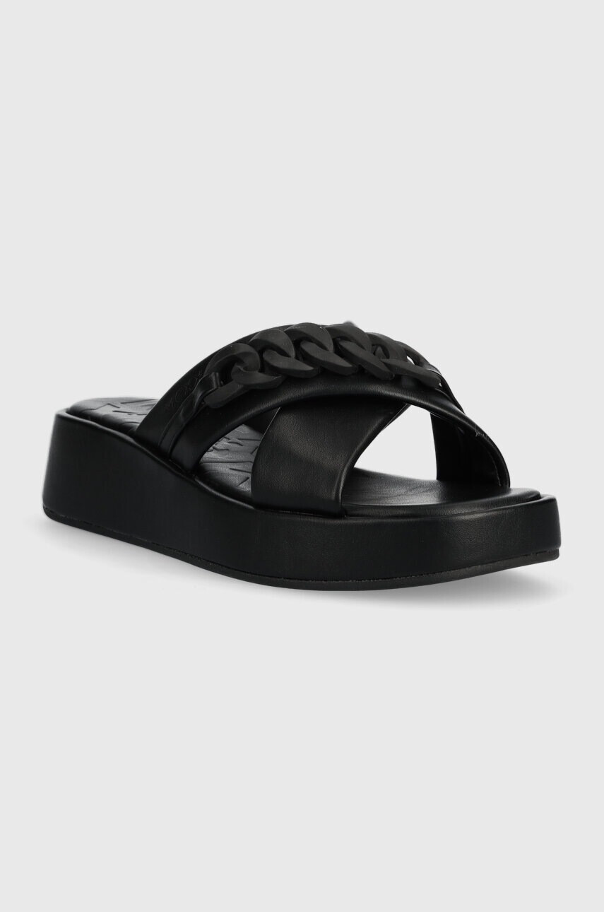 Mexx Чехли Lexi в черно с платформа MXBN008201W - Pepit.bg