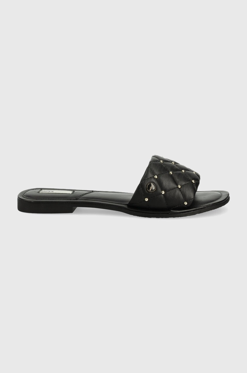 Mexx Кожени чехли Sandal Jewel в черно - Pepit.bg