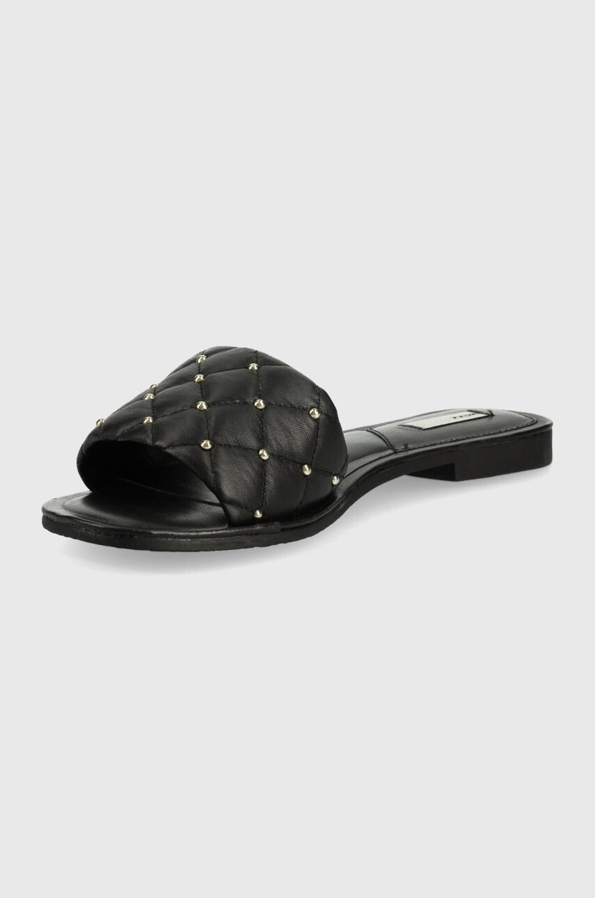 Mexx Кожени чехли Sandal Jewel в черно - Pepit.bg