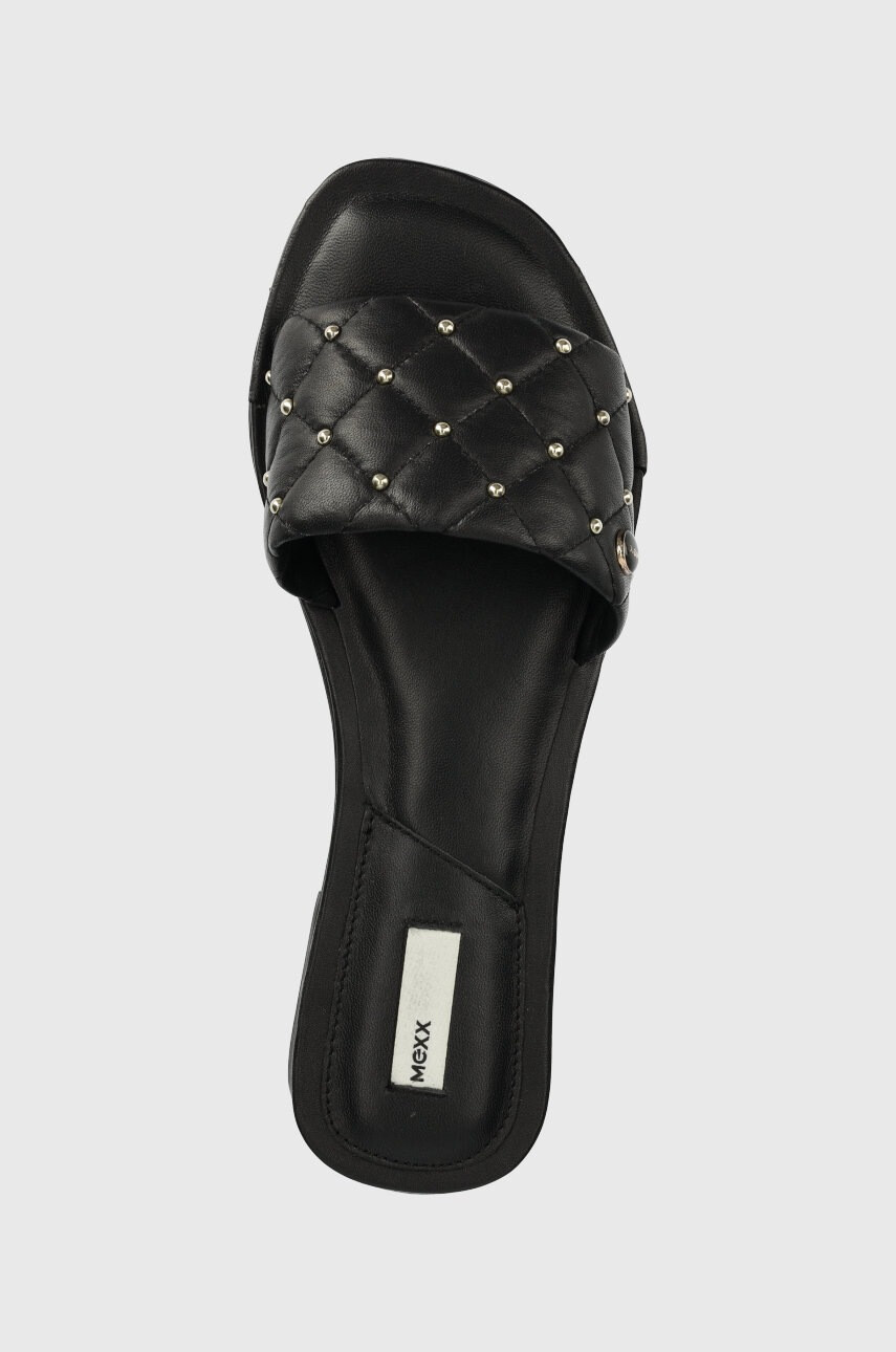 Mexx Кожени чехли Sandal Jewel в черно - Pepit.bg