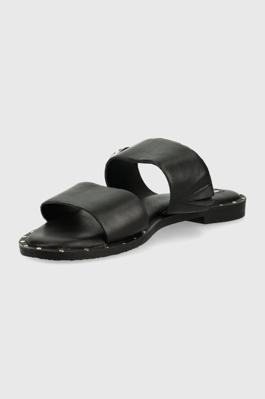 Mexx Кожени чехли Sandal Jowella в черно - Pepit.bg