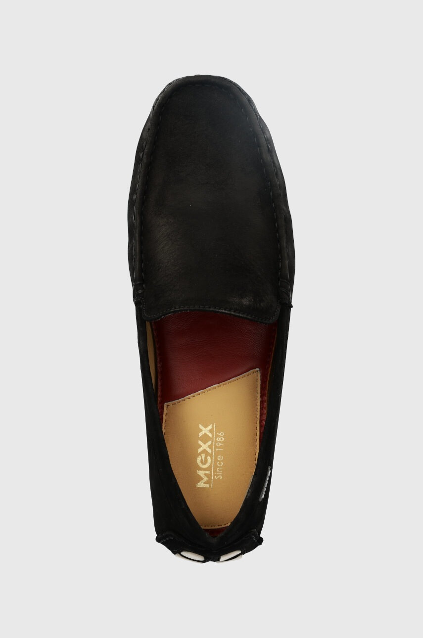 Mexx Кожени мокасини Moccassin Gabe в черно - Pepit.bg