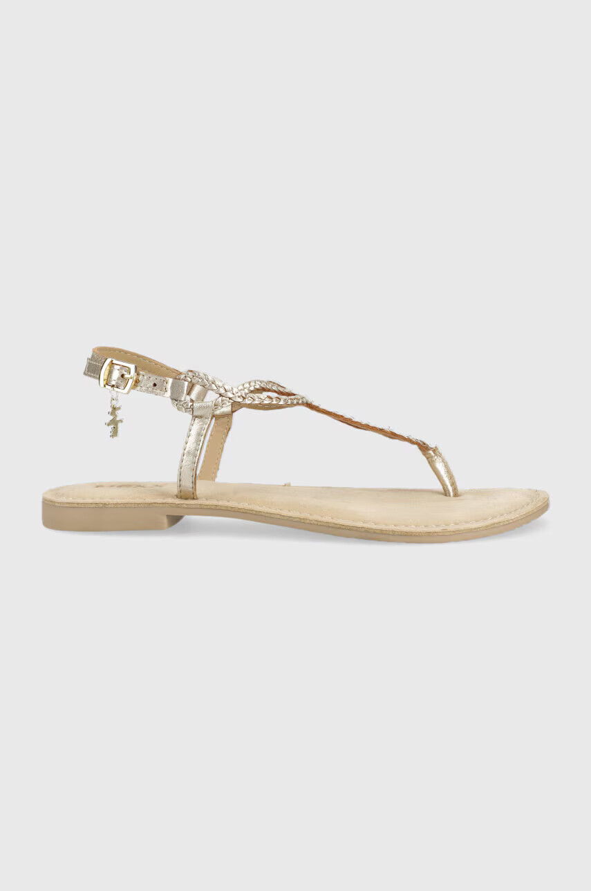 Mexx Кожени сандали Jolene в златисто MXCY012801W - Pepit.bg