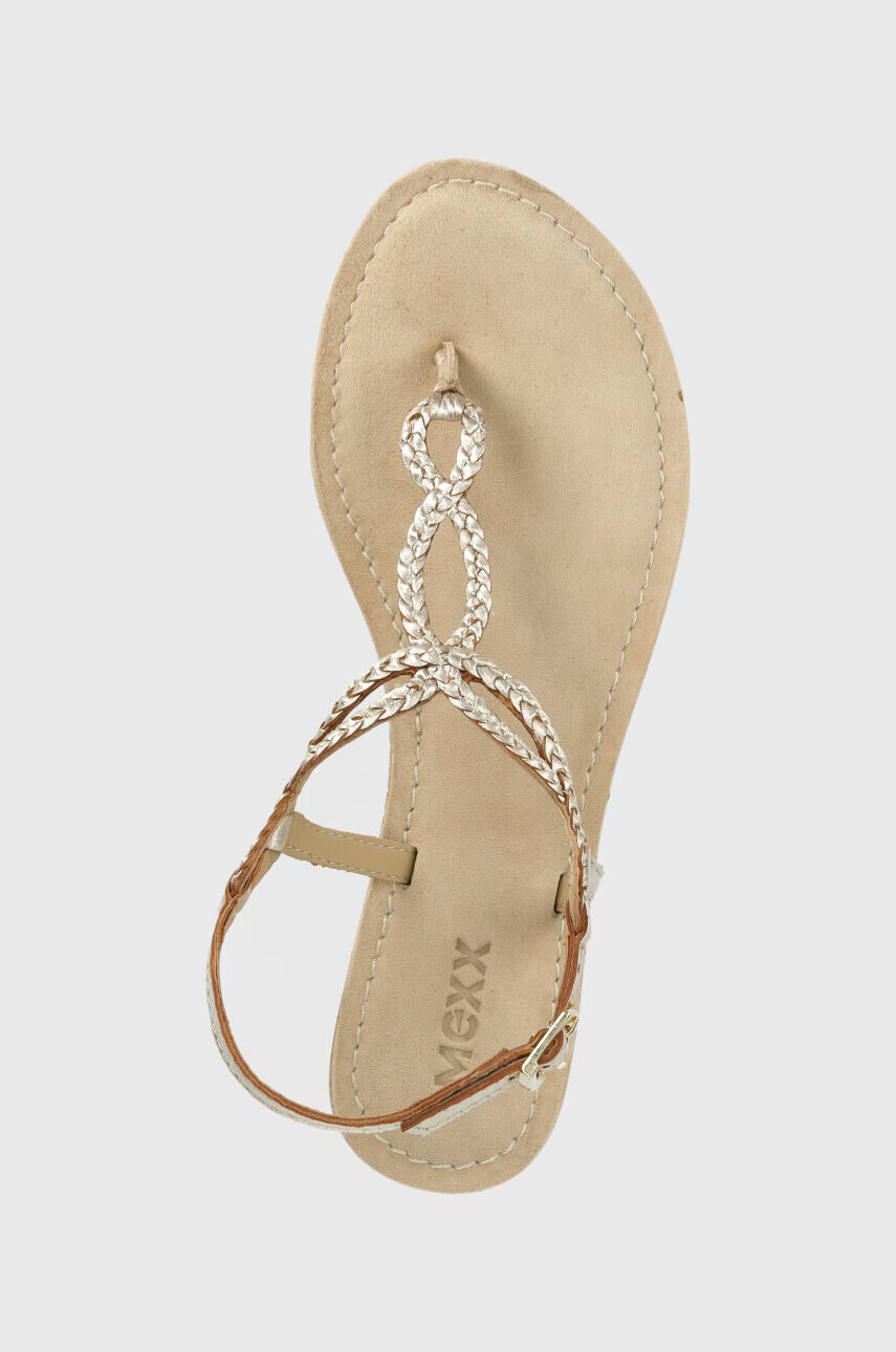 Mexx Кожени сандали Jolene в златисто MXCY012801W - Pepit.bg