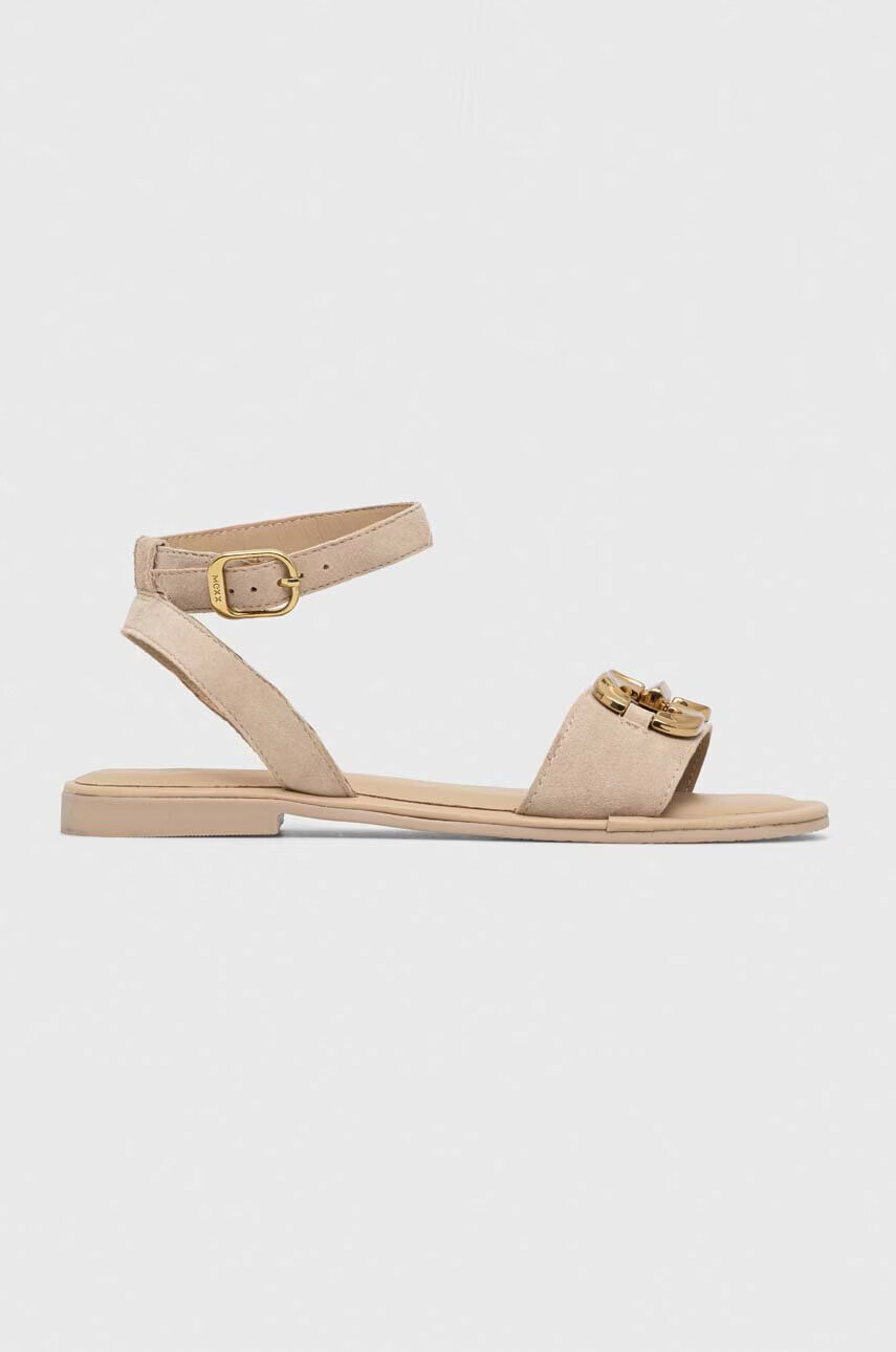 Mexx Велурени сандали Lena в бежово MXCY011802W - Pepit.bg
