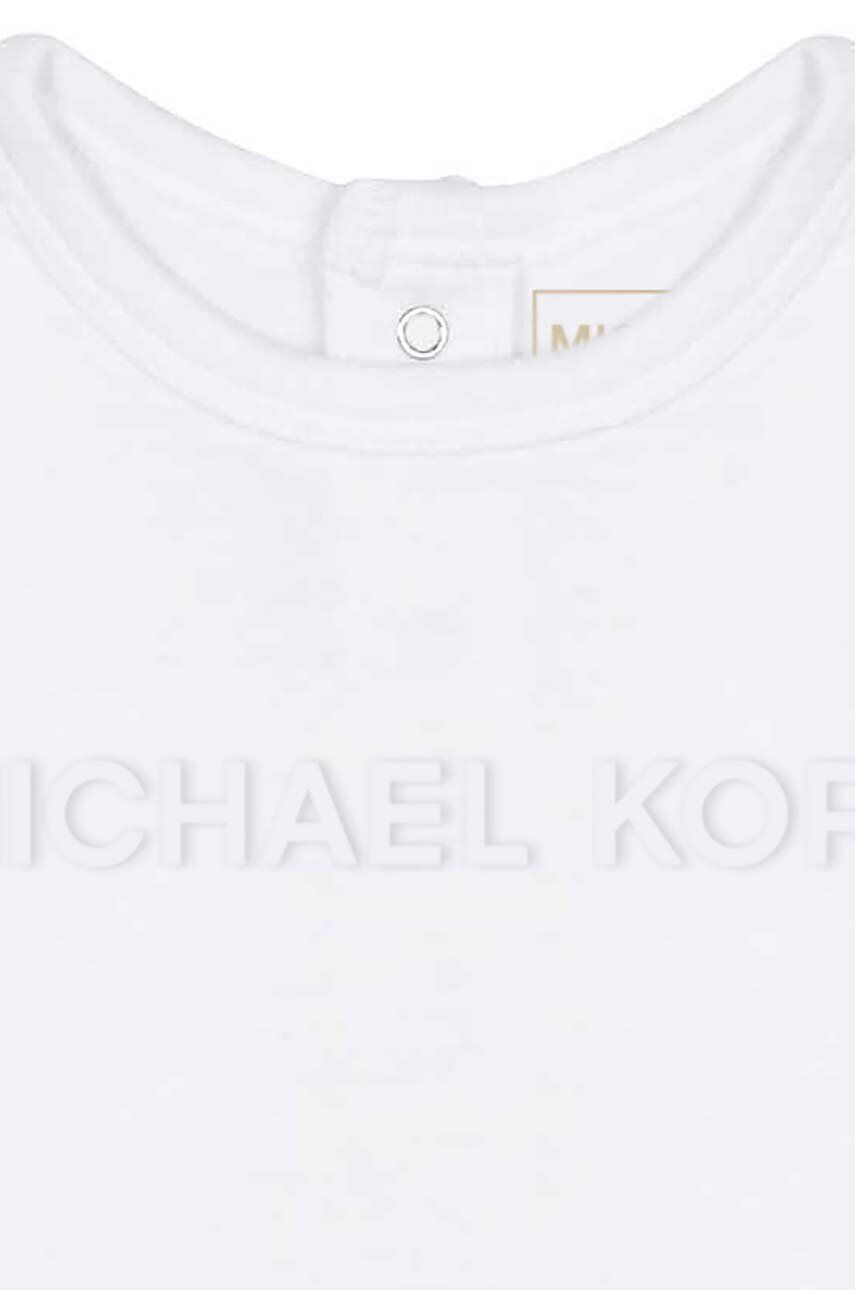 Michael Kors Бебешки памучен комплект в бяло - Pepit.bg