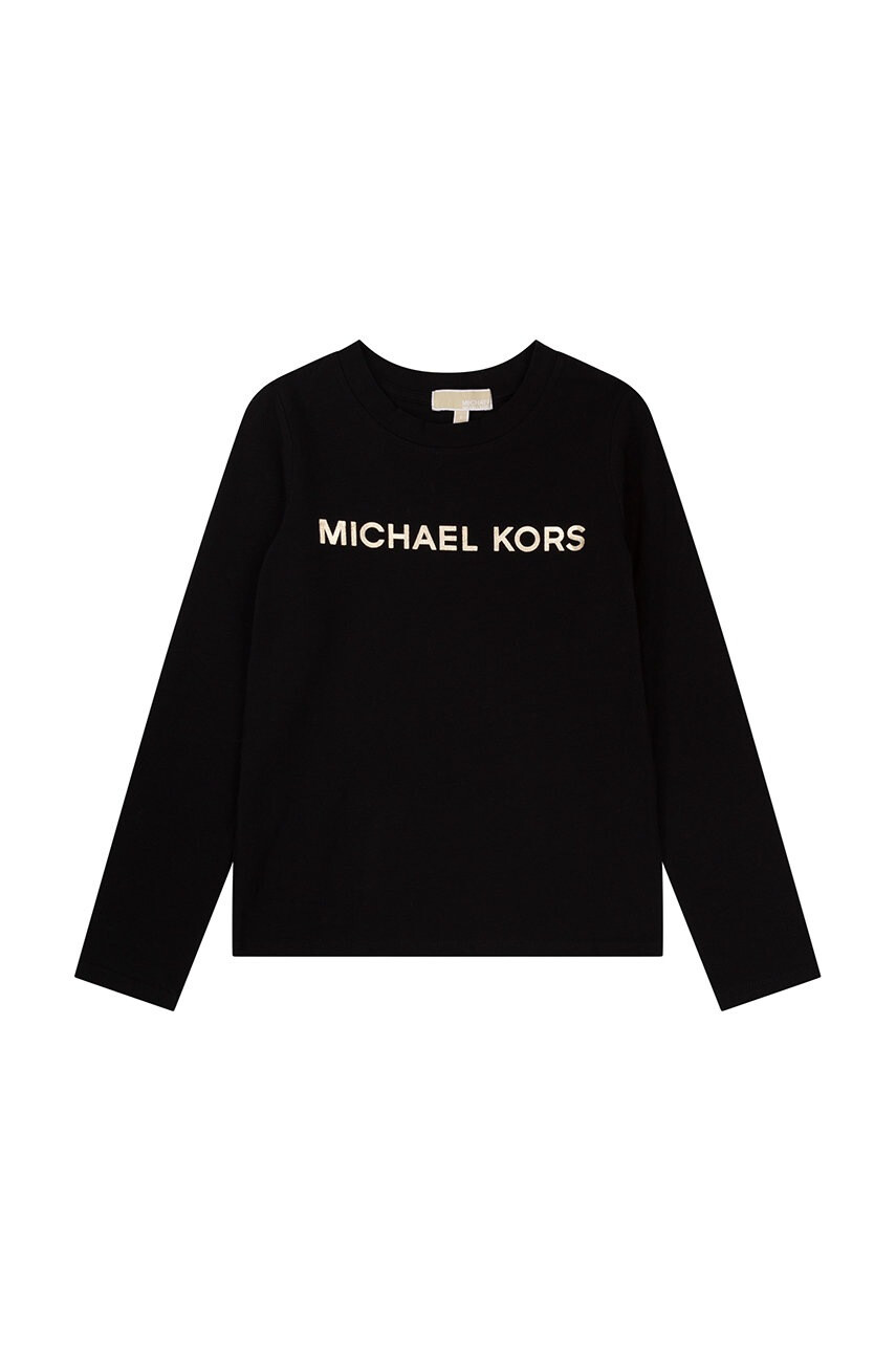 Michael Kors Детска блуза с дълги ръкави в черно - Pepit.bg