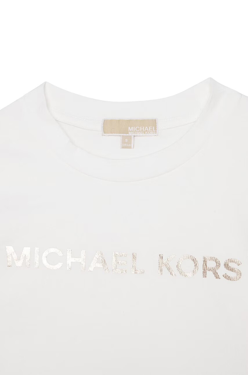 Michael Kors Детска блуза с дълги ръкави в бяло - Pepit.bg