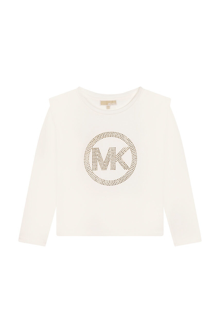 Michael Kors Детска блуза с дълги ръкави в бяло - Pepit.bg