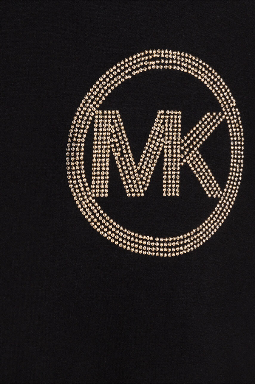 Michael Kors Детска рокля в черно къс модел разкроен модел - Pepit.bg