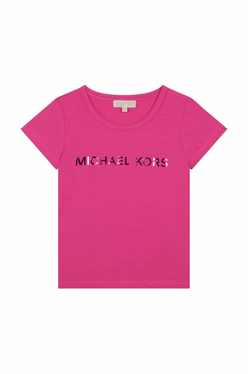 Michael Kors Детска тениска в лилаво - Pepit.bg