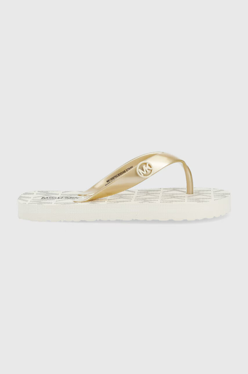 Michael Kors Детски джапанки в златисто - Pepit.bg