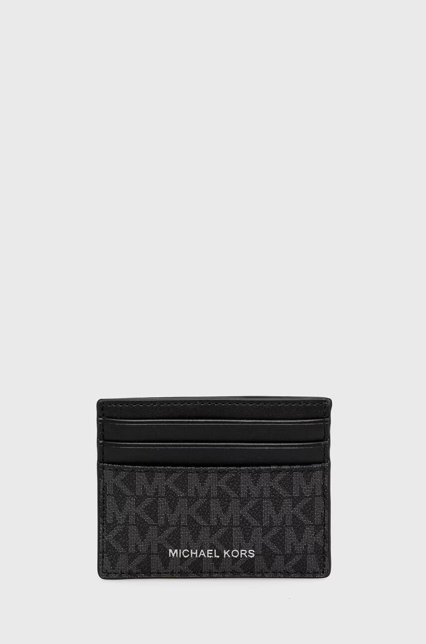Michael Kors Калъф за карти мъжки в черно - Pepit.bg