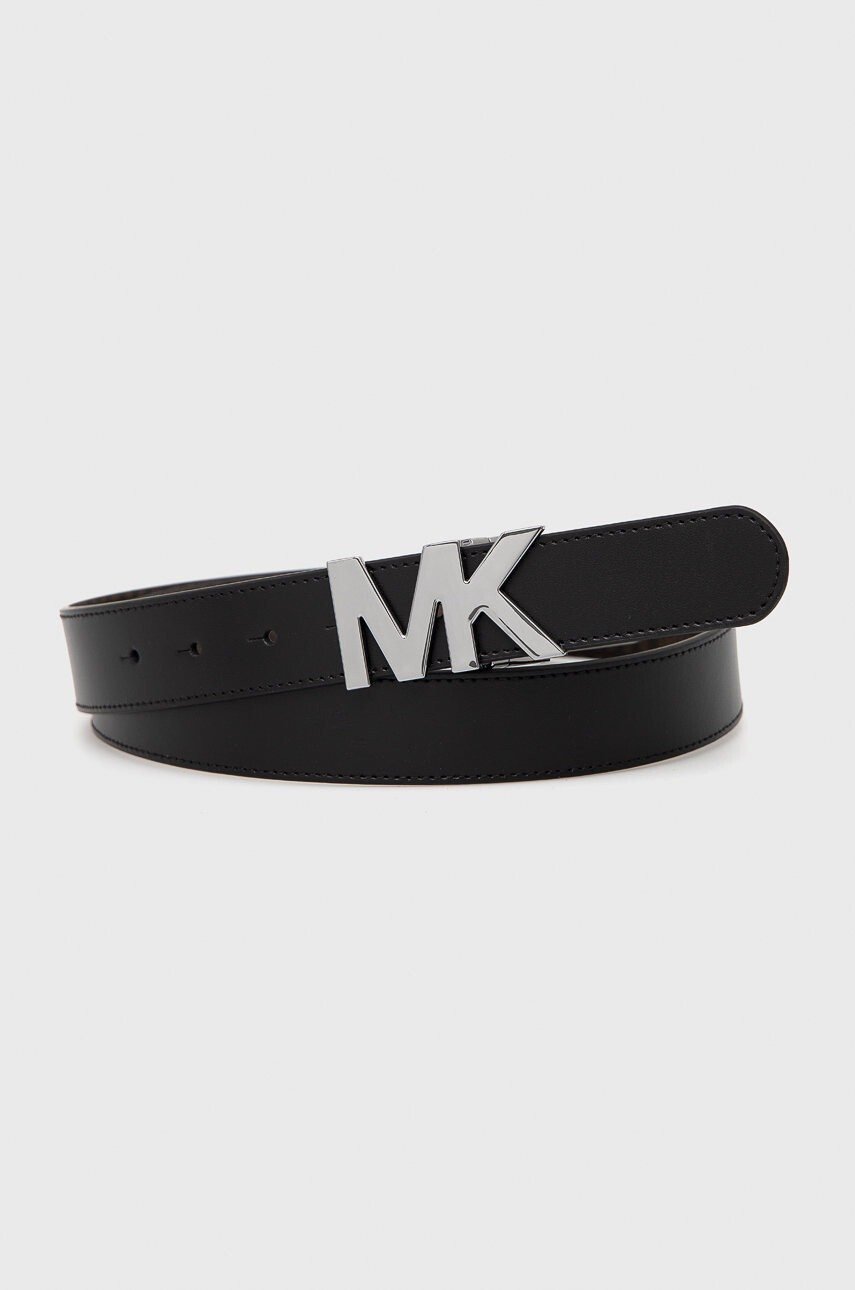 Michael Kors Кожен колан с две лица мъжки в черно - Pepit.bg