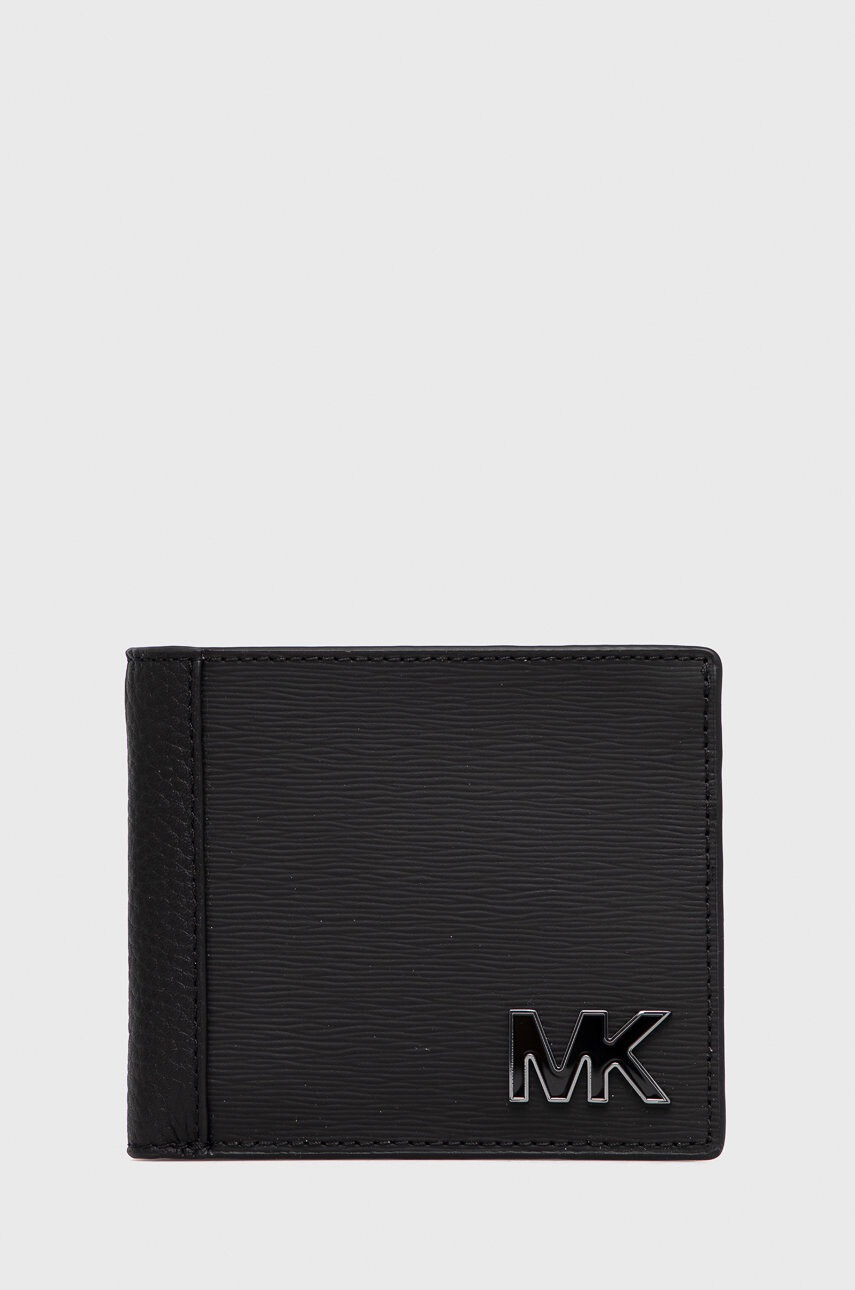 Michael Kors Кожен портфейл мъжки в черно - Pepit.bg