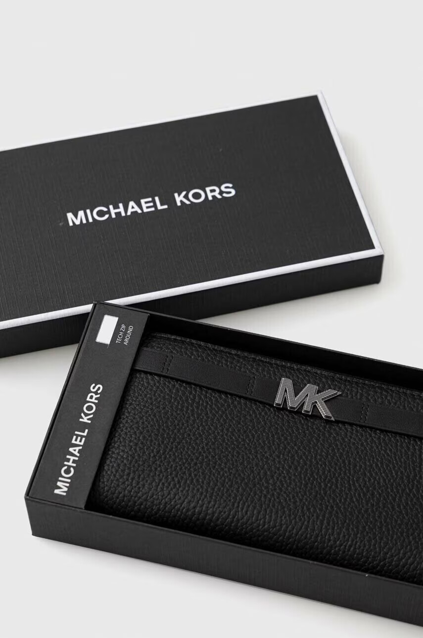 Michael Kors Портфейл мъжки в черно - Pepit.bg