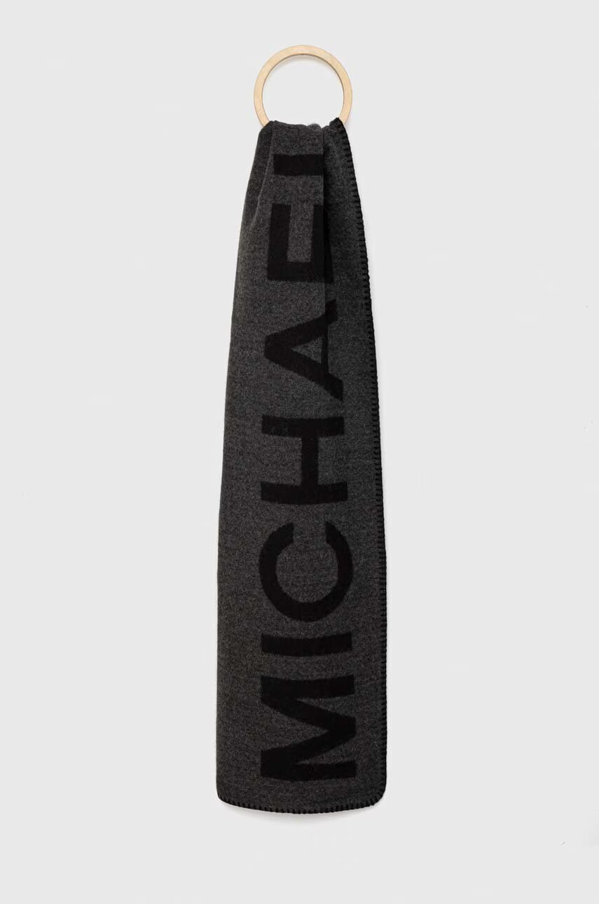 Michael Kors Шал дамски в сиво с десен - Pepit.bg