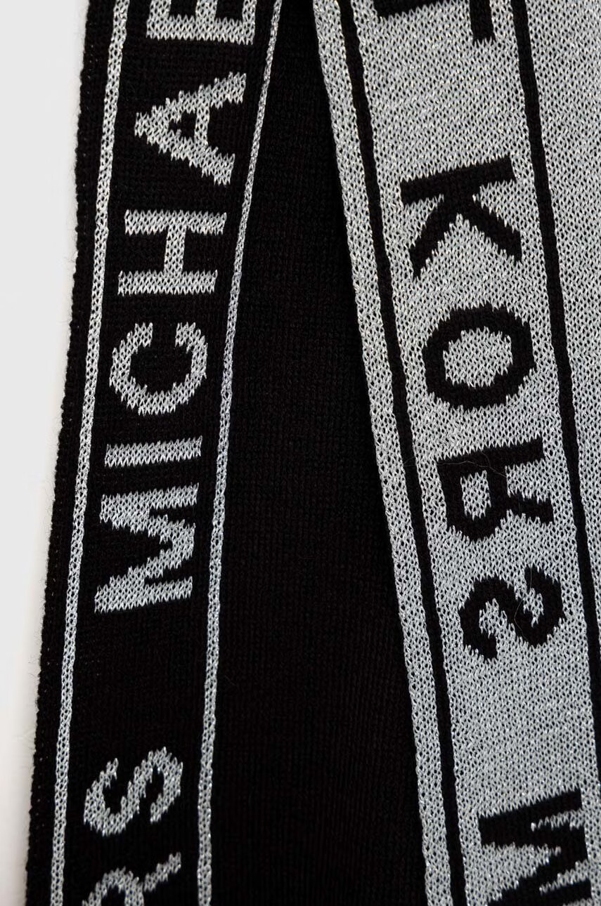 Michael Kors Шал дамски в черно с десен - Pepit.bg