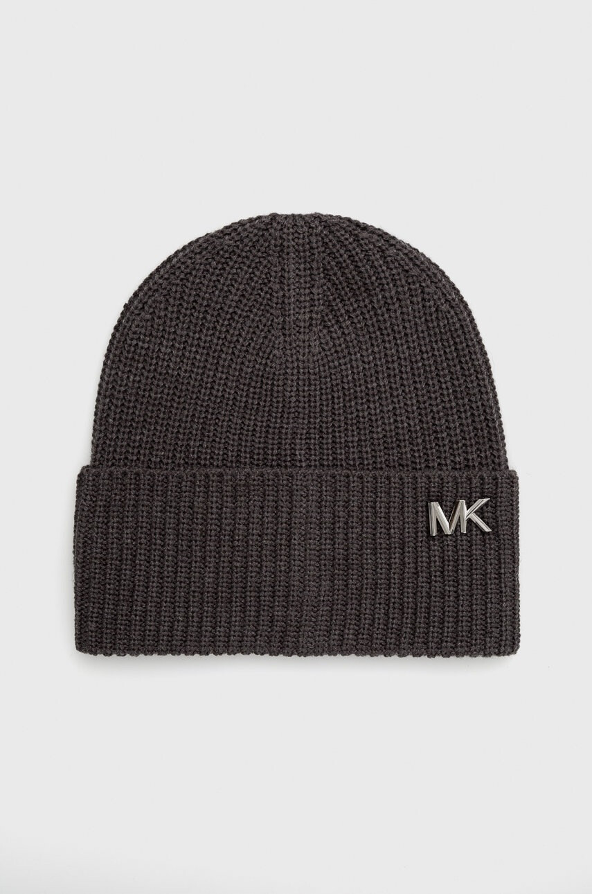 Michael Kors Шапка в сиво с фина плетка - Pepit.bg