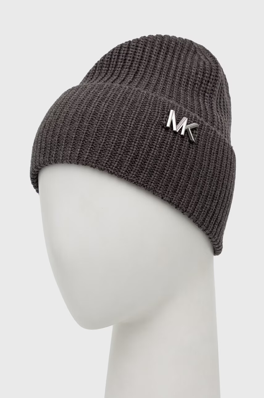 Michael Kors Шапка в сиво с фина плетка - Pepit.bg
