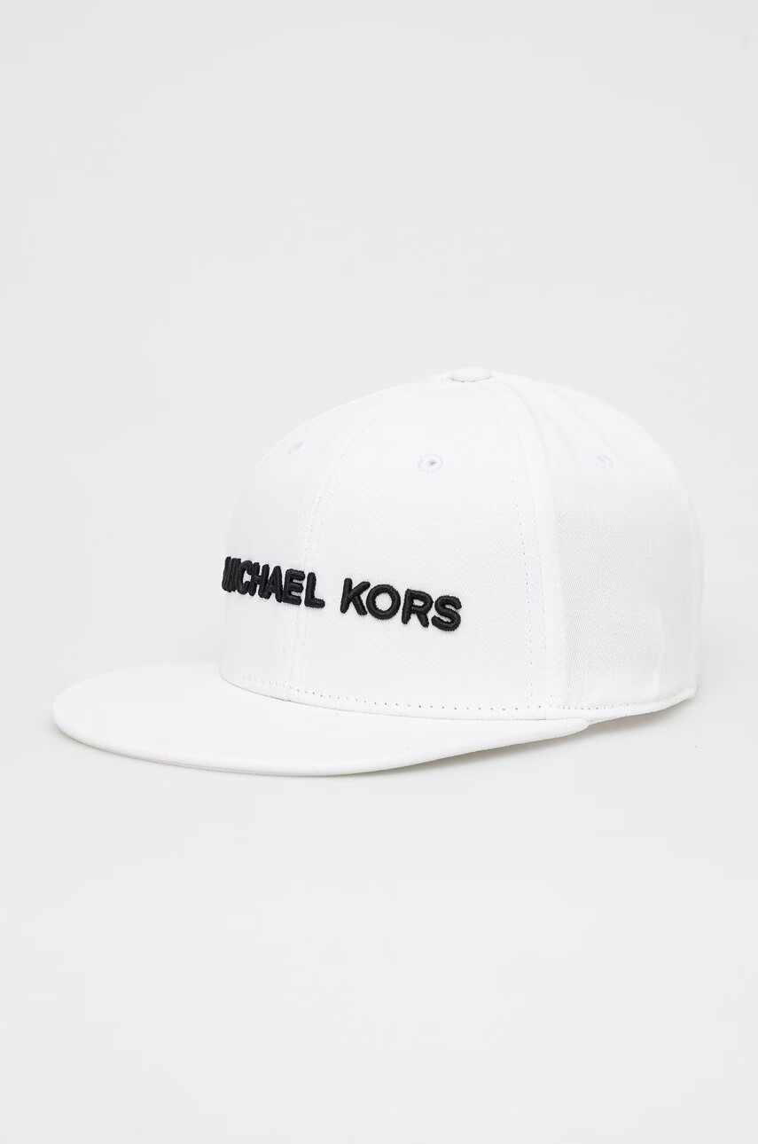Michael Kors Шапка в бяло с апликация - Pepit.bg