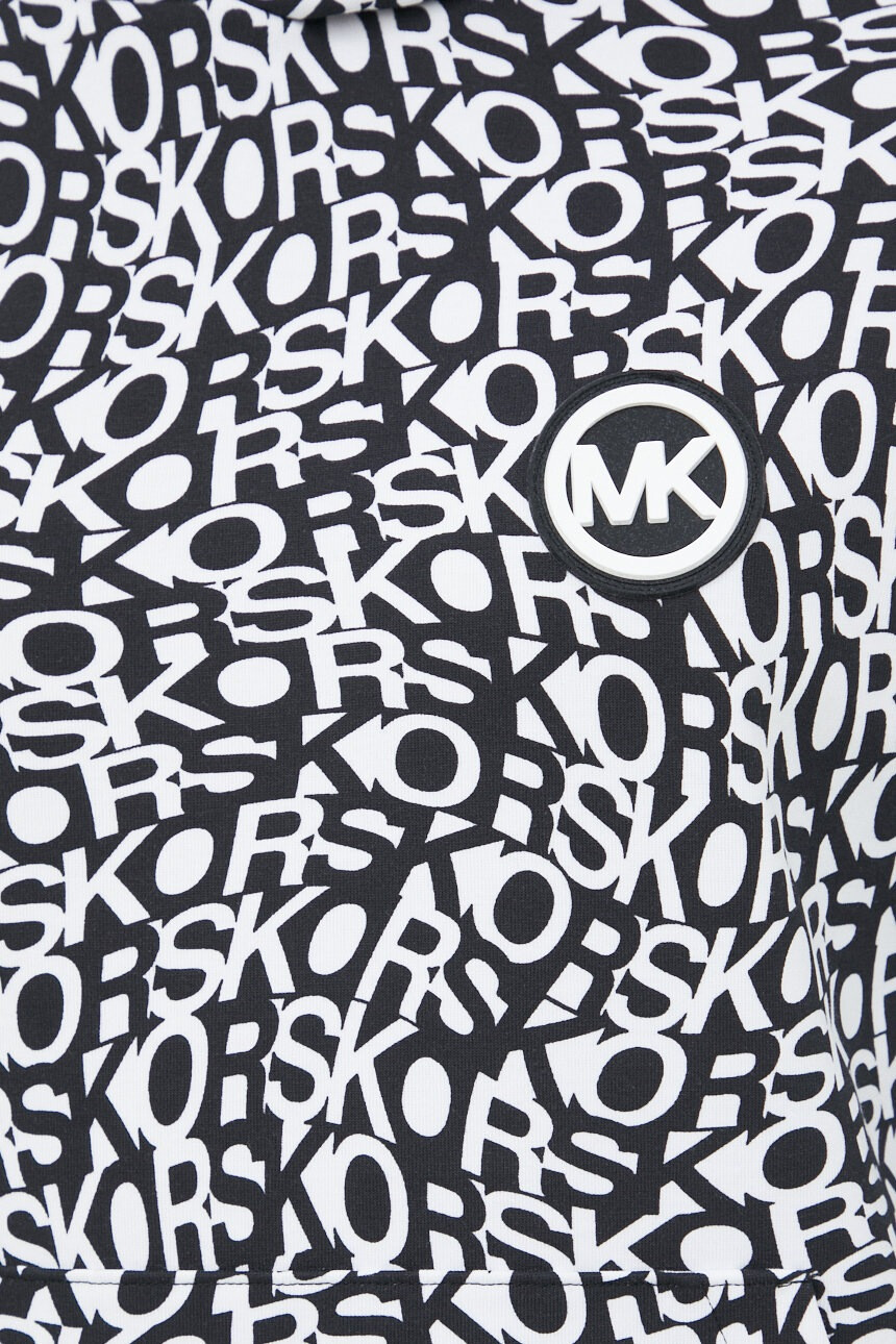 Michael Kors Суичър в черно с качулка с десен - Pepit.bg