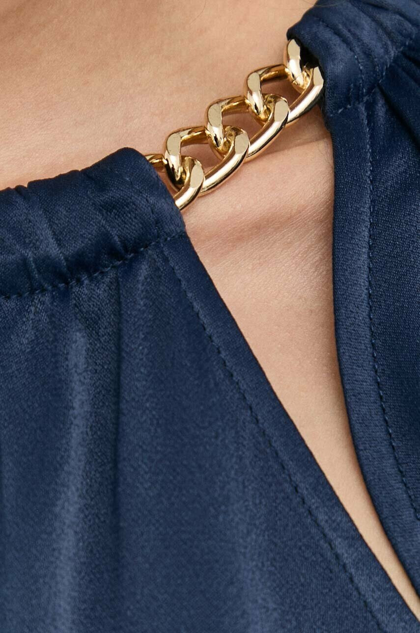 MICHAEL Michael Kors Блуза в тъмносиньо с изчистен дизайн - Pepit.bg