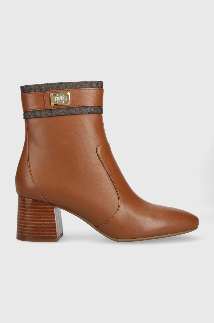 MICHAEL Michael Kors Боти Padma в кафяво с висок ток - Pepit.bg