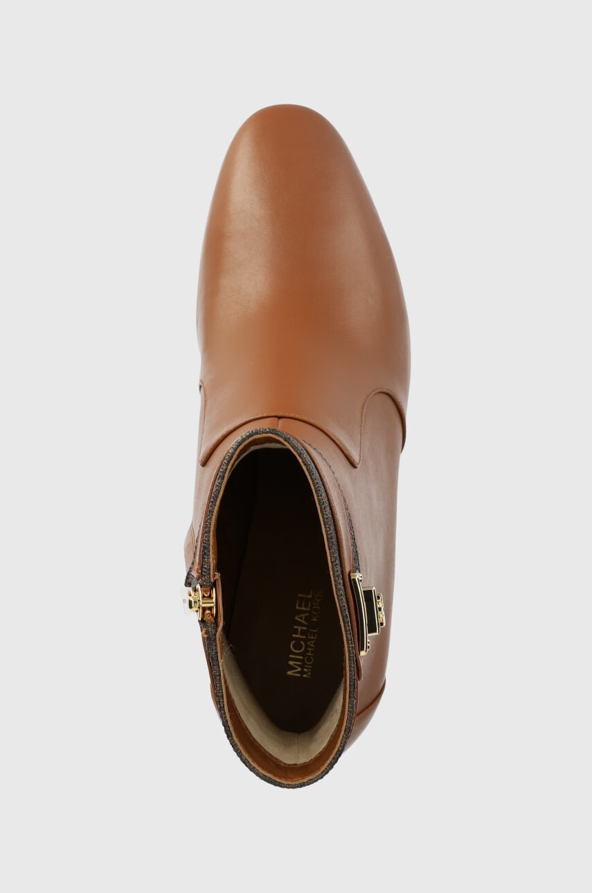 MICHAEL Michael Kors Боти Padma в кафяво с висок ток - Pepit.bg