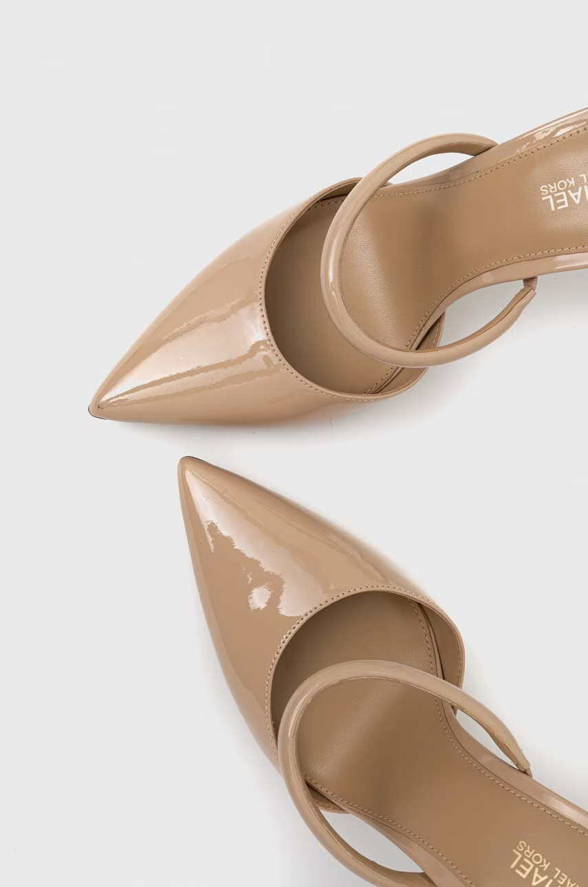 MICHAEL Michael Kors Чехли Jessa в бежово с ток стилето - Pepit.bg