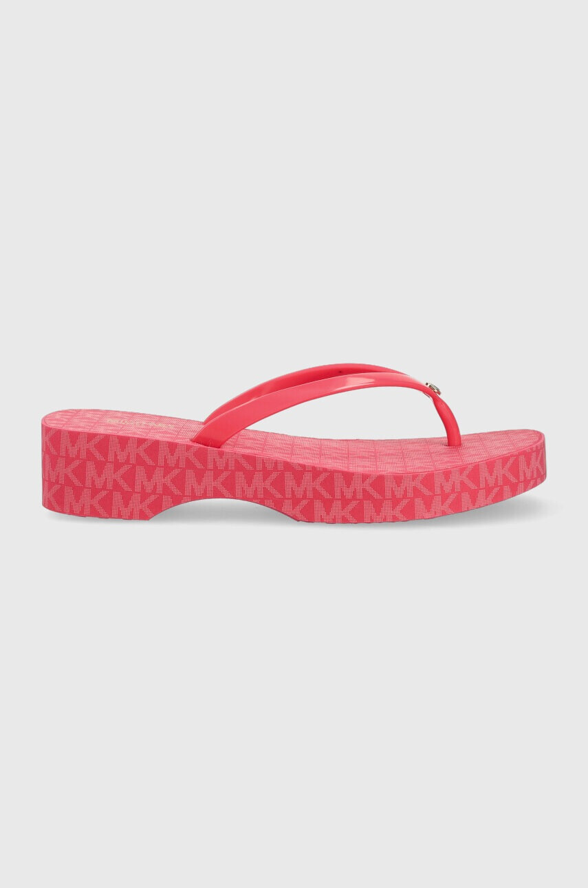 MICHAEL Michael Kors Джапанки Lilo в розово с платформа 40S3KIFA1Q - Pepit.bg