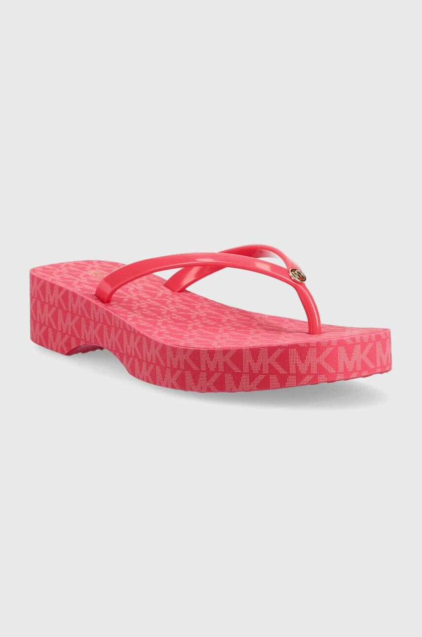 MICHAEL Michael Kors Джапанки Lilo в розово с платформа 40S3KIFA1Q - Pepit.bg