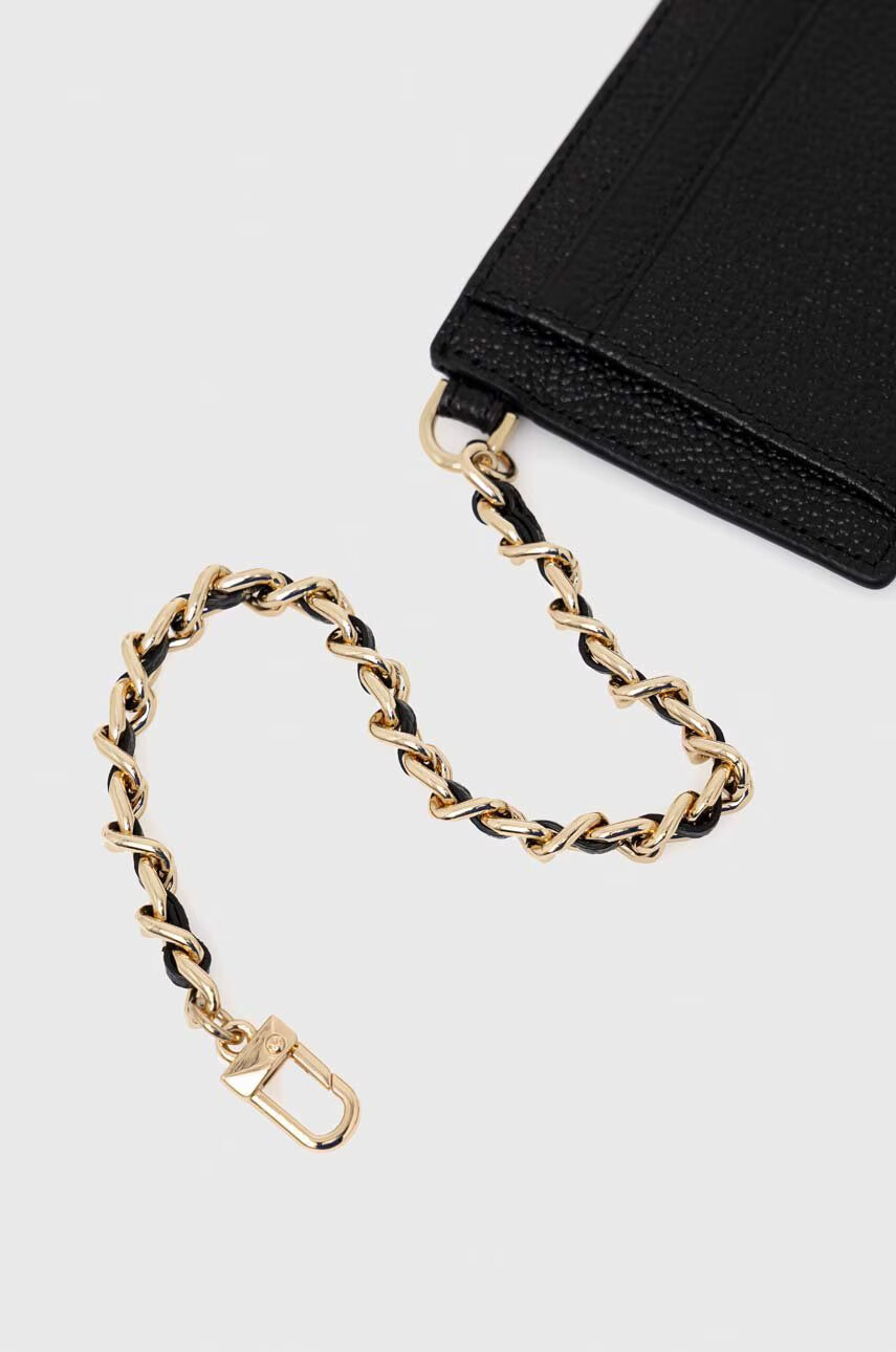 MICHAEL Michael Kors Кожен калъф за карти дамски в черно - Pepit.bg